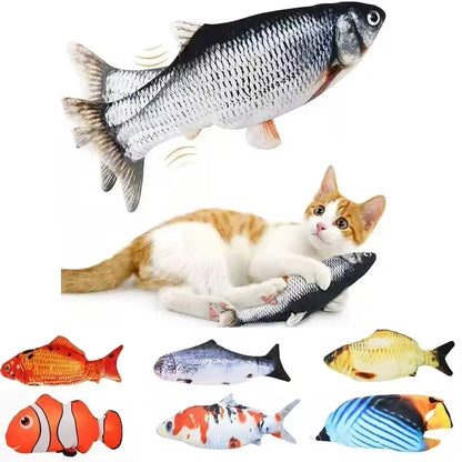 Pet Supplies Cats Toy Home Toys for Cats Interactive Electronics Cats & Dogs Products Fish USB Charger Realistic Accessories