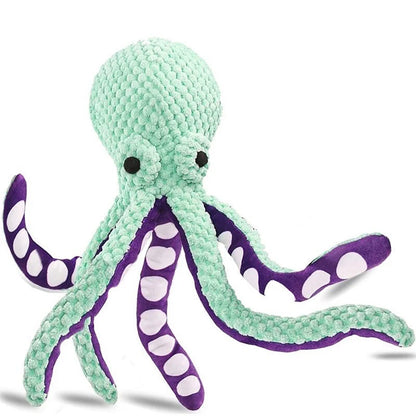 Dog Pet Plush Octopus Toy Interactive Sound Anti-Demolition Home Large and Small Dog Boredom Companion Toy